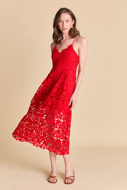 Endless Rose New | Lace Midi Dress