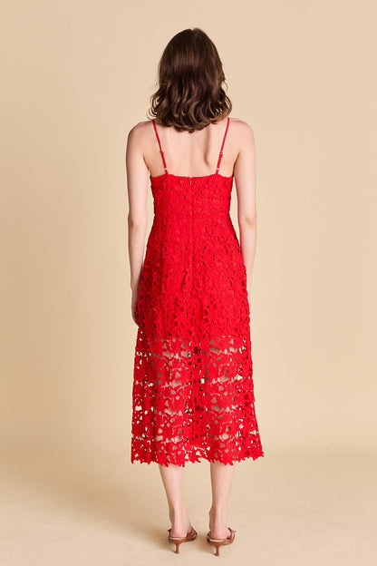 Endless Rose New | Lace Midi Dress