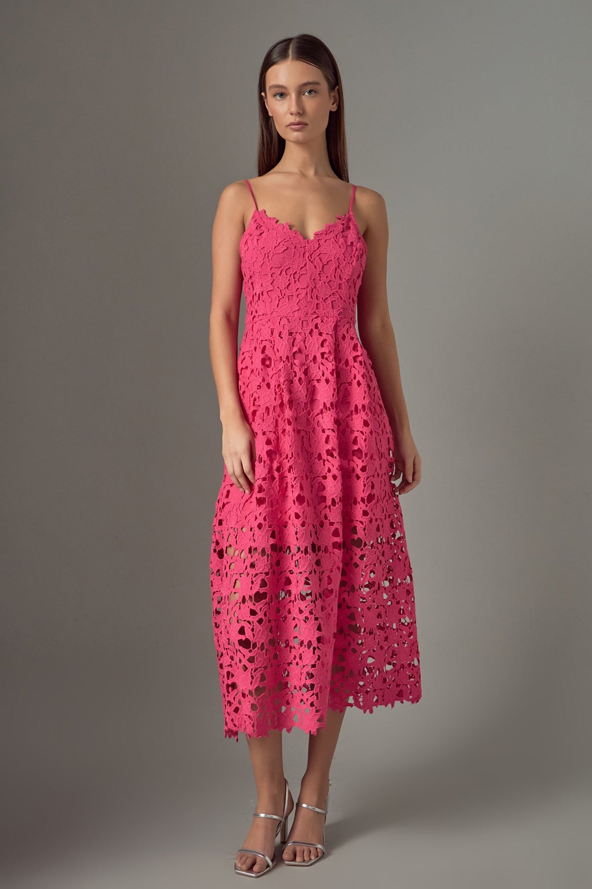Endless Rose New | Lace Midi Dress