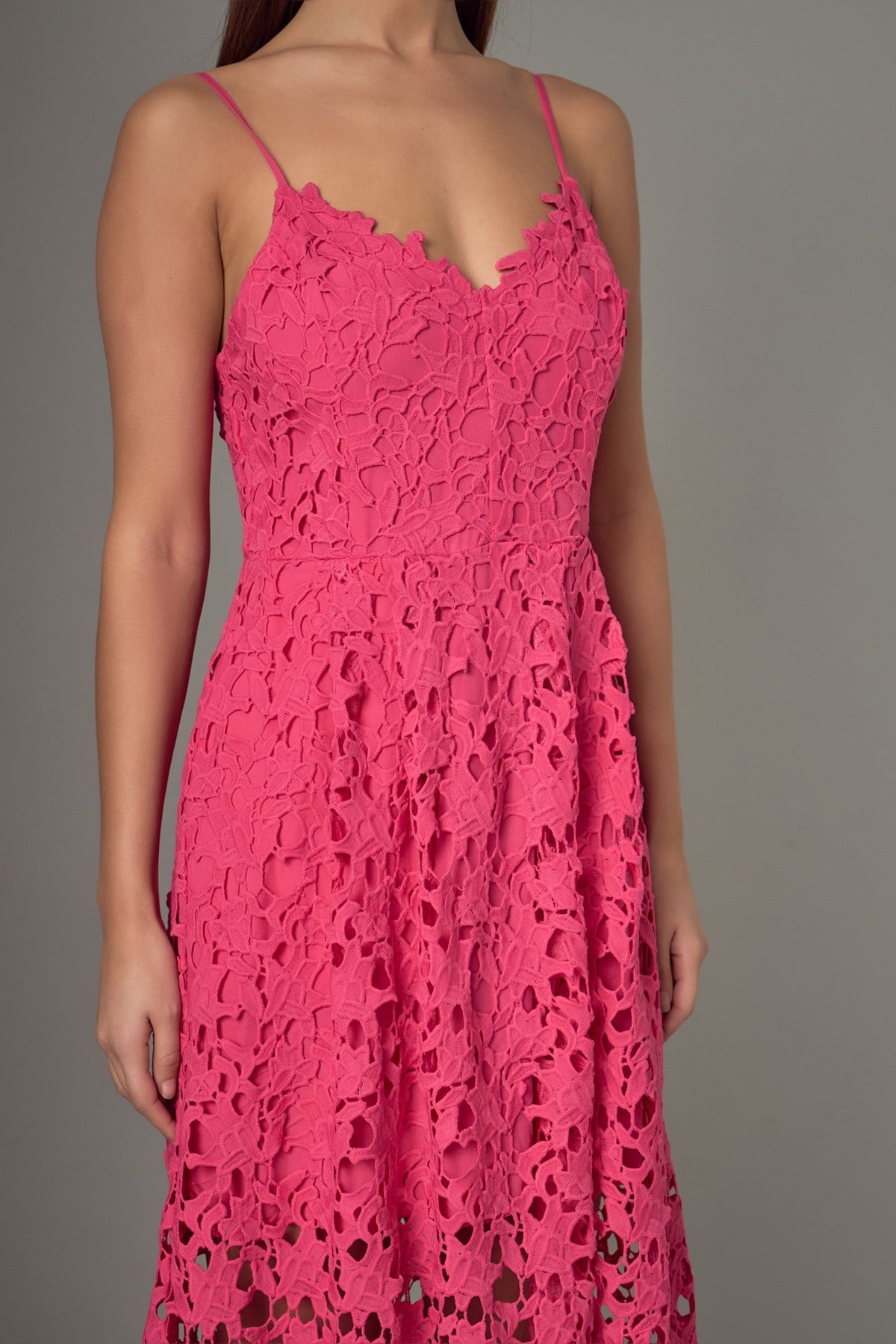 Endless Rose New | Lace Midi Dress