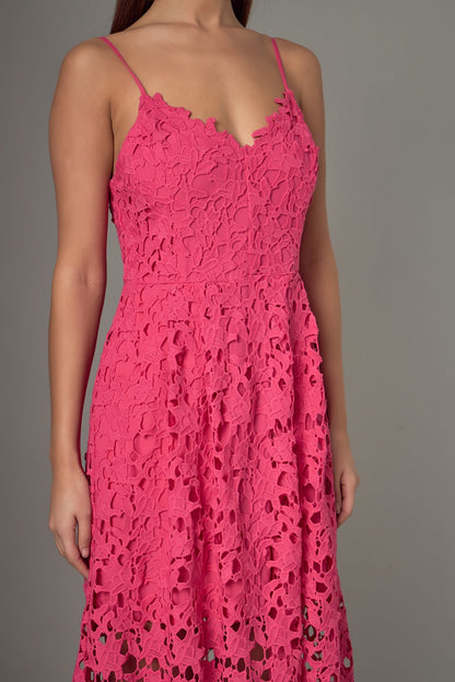 Endless Rose New | Lace Midi Dress