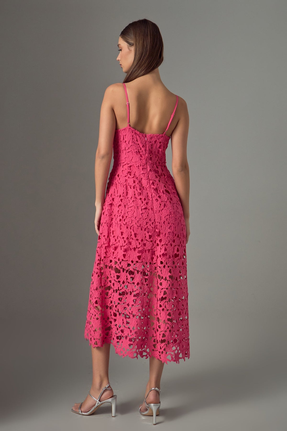 Endless Rose New | Lace Midi Dress