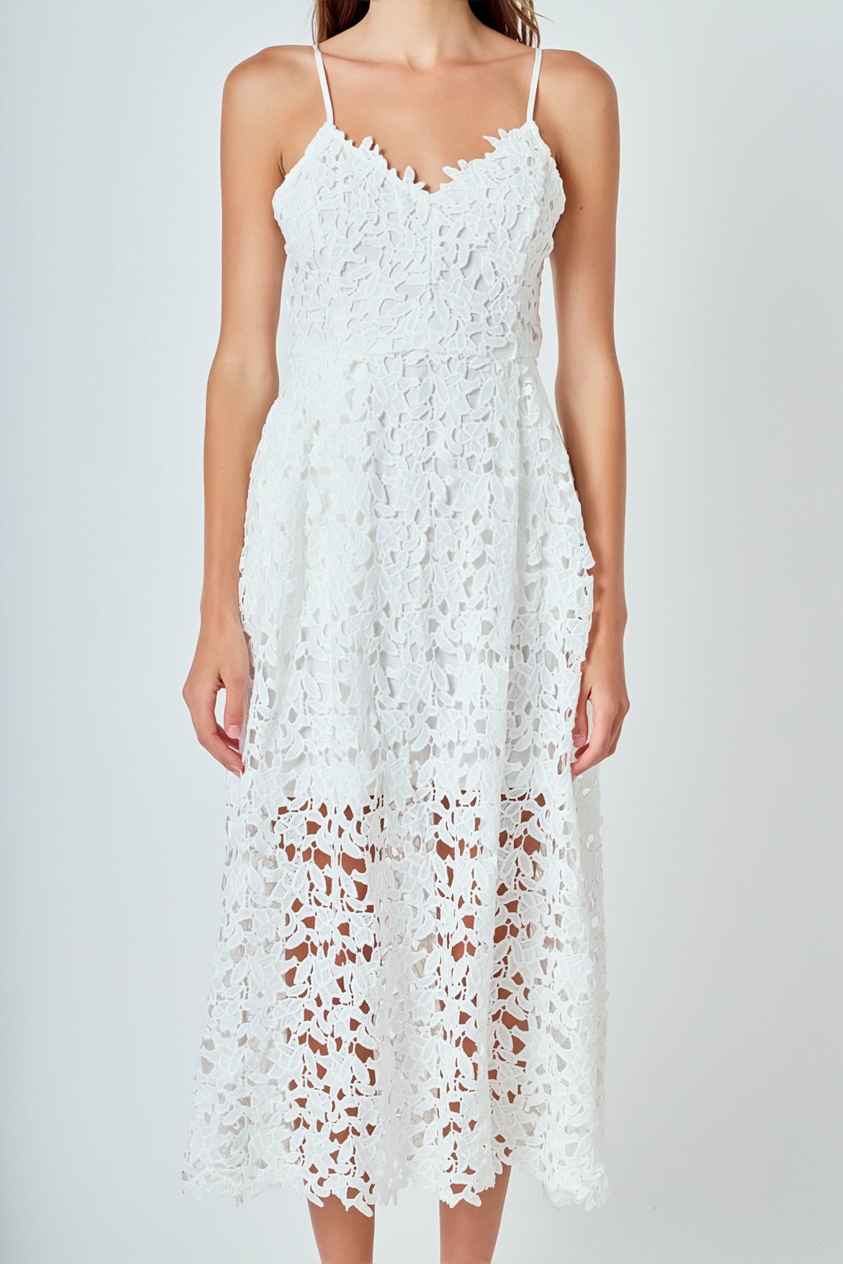 Endless Rose New | Lace Midi Dress