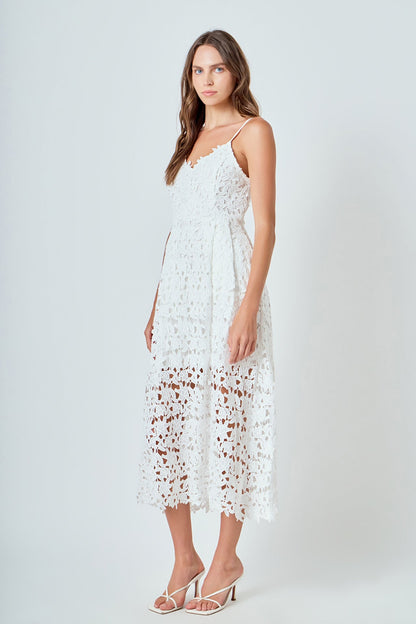 Endless Rose New | Lace Midi Dress