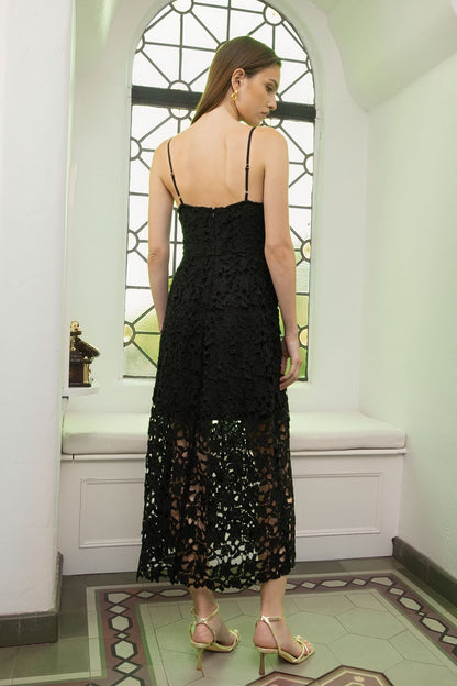 Endless Rose New | Lace Midi Dress