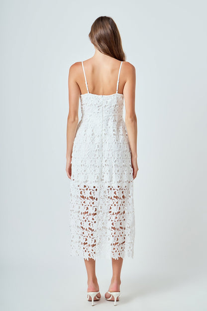 Endless Rose New | Lace Midi Dress
