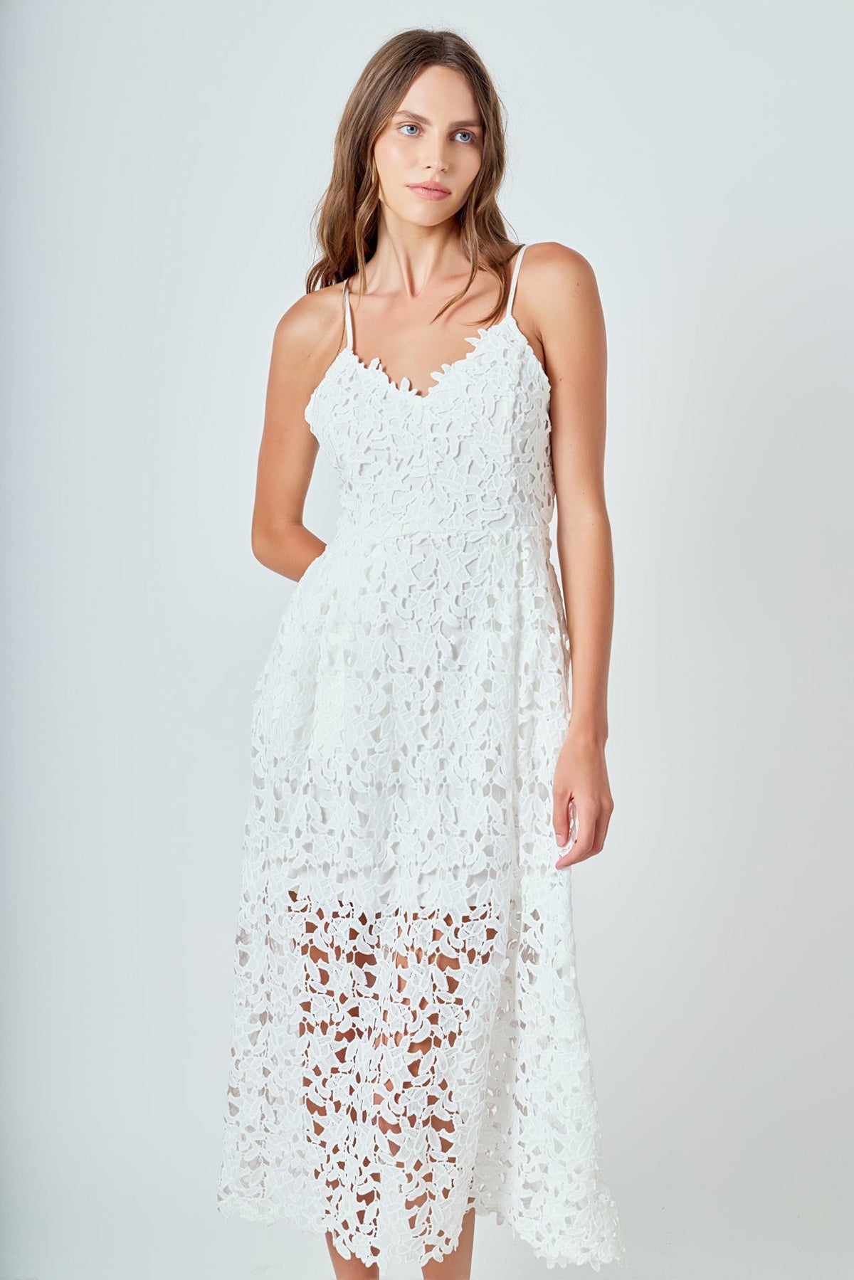 Endless Rose New | Lace Midi Dress