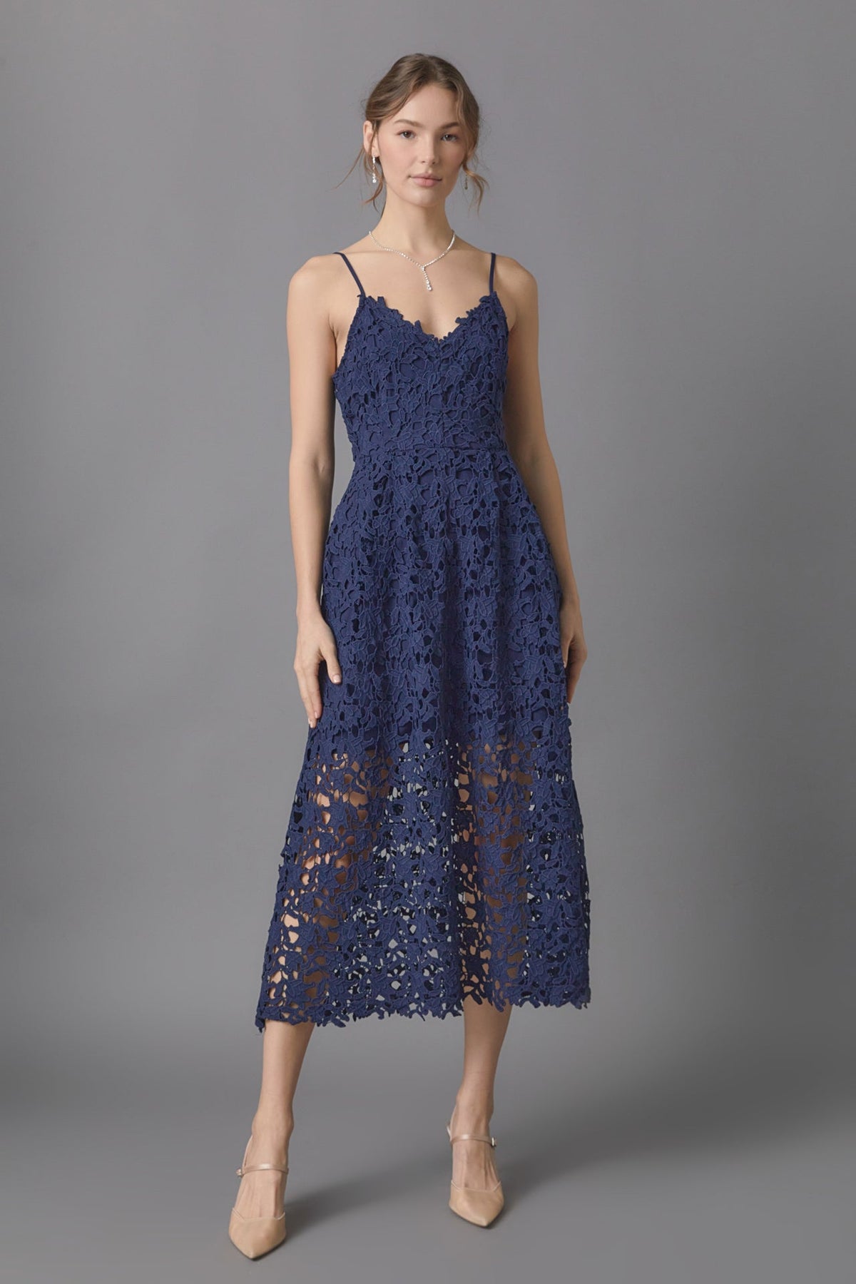 Endless Rose New | Lace Midi Dress