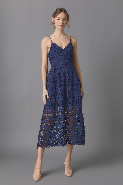 Endless Rose New | Lace Midi Dress