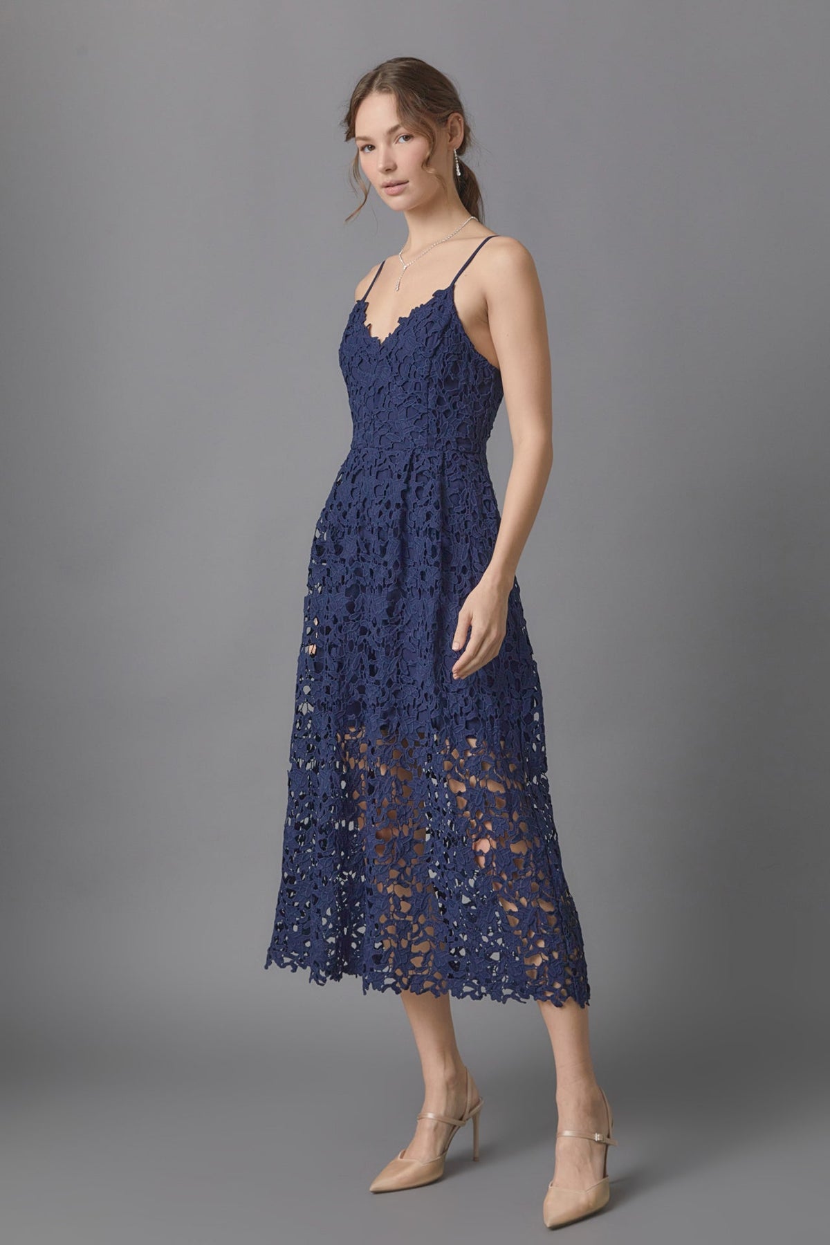 Endless Rose New | Lace Midi Dress