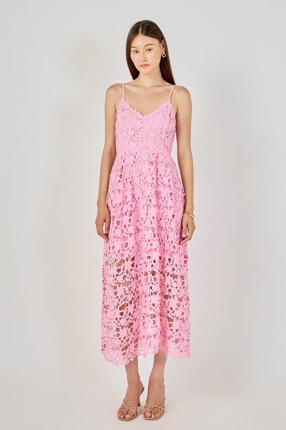 Endless Rose New | Lace Midi Dress
