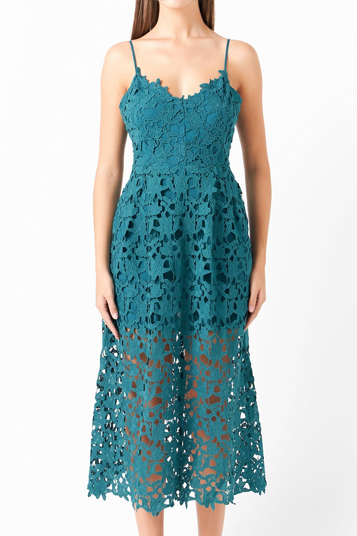 Endless Rose New | Lace Midi Dress