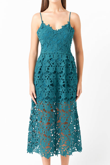 Endless Rose New | Lace Midi Dress