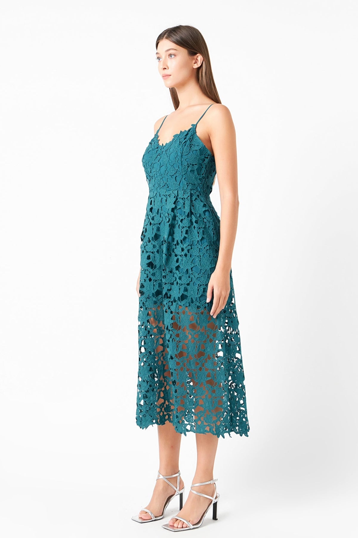 Endless Rose New | Lace Midi Dress