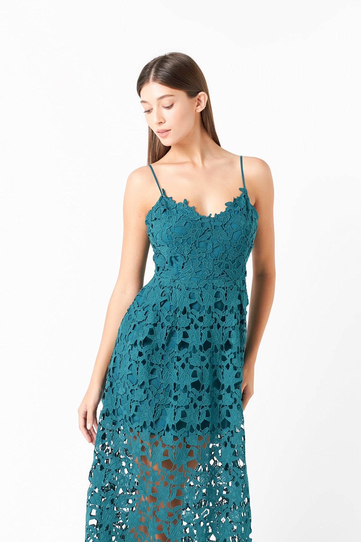 Endless Rose New | Lace Midi Dress
