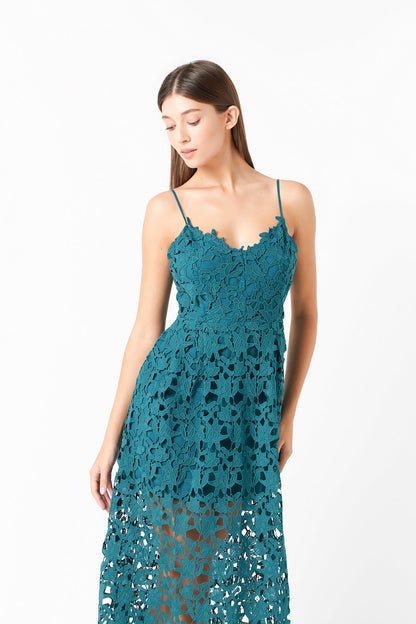 Endless Rose New | Lace Midi Dress
