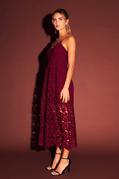 Endless Rose New | Lace Midi Dress
