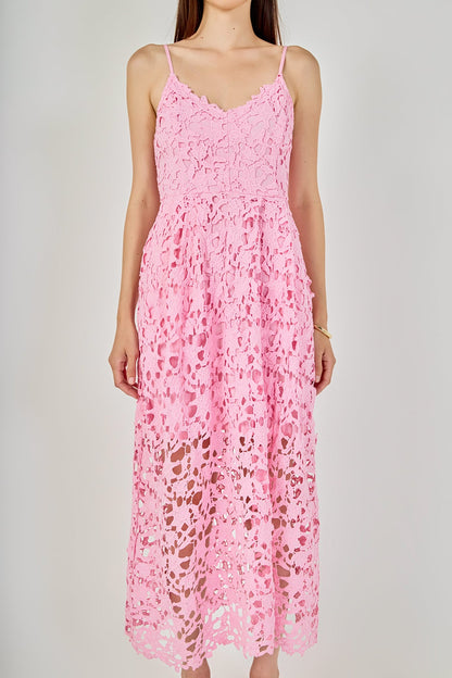 Endless Rose New | Lace Midi Dress