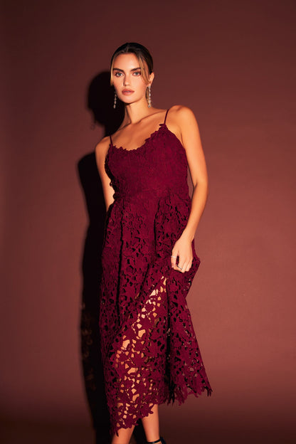 Endless Rose New | Lace Midi Dress