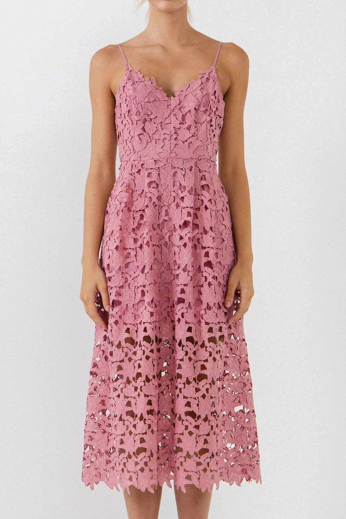 Endless Rose New | Lace Midi Dress