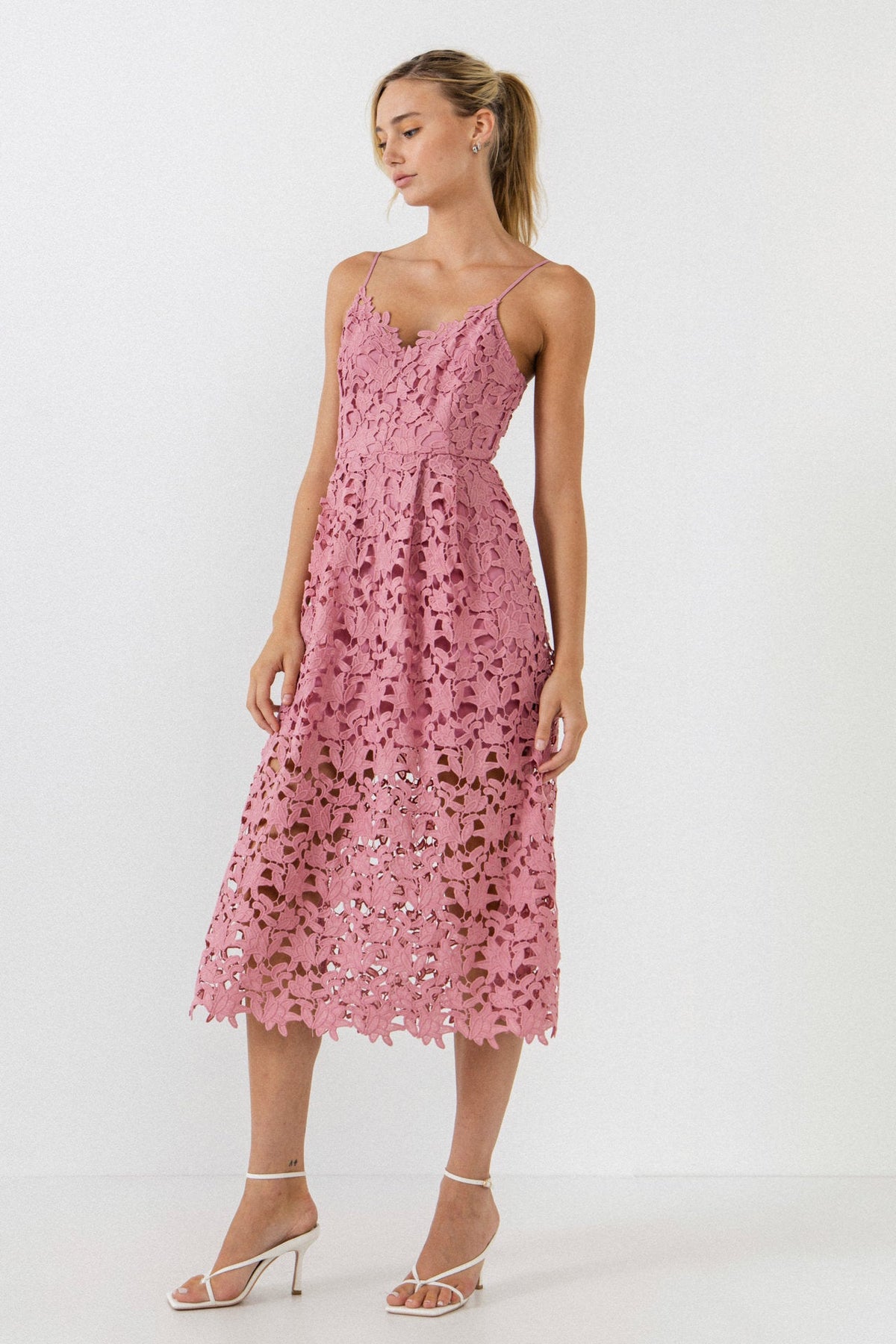 Endless Rose New | Lace Midi Dress