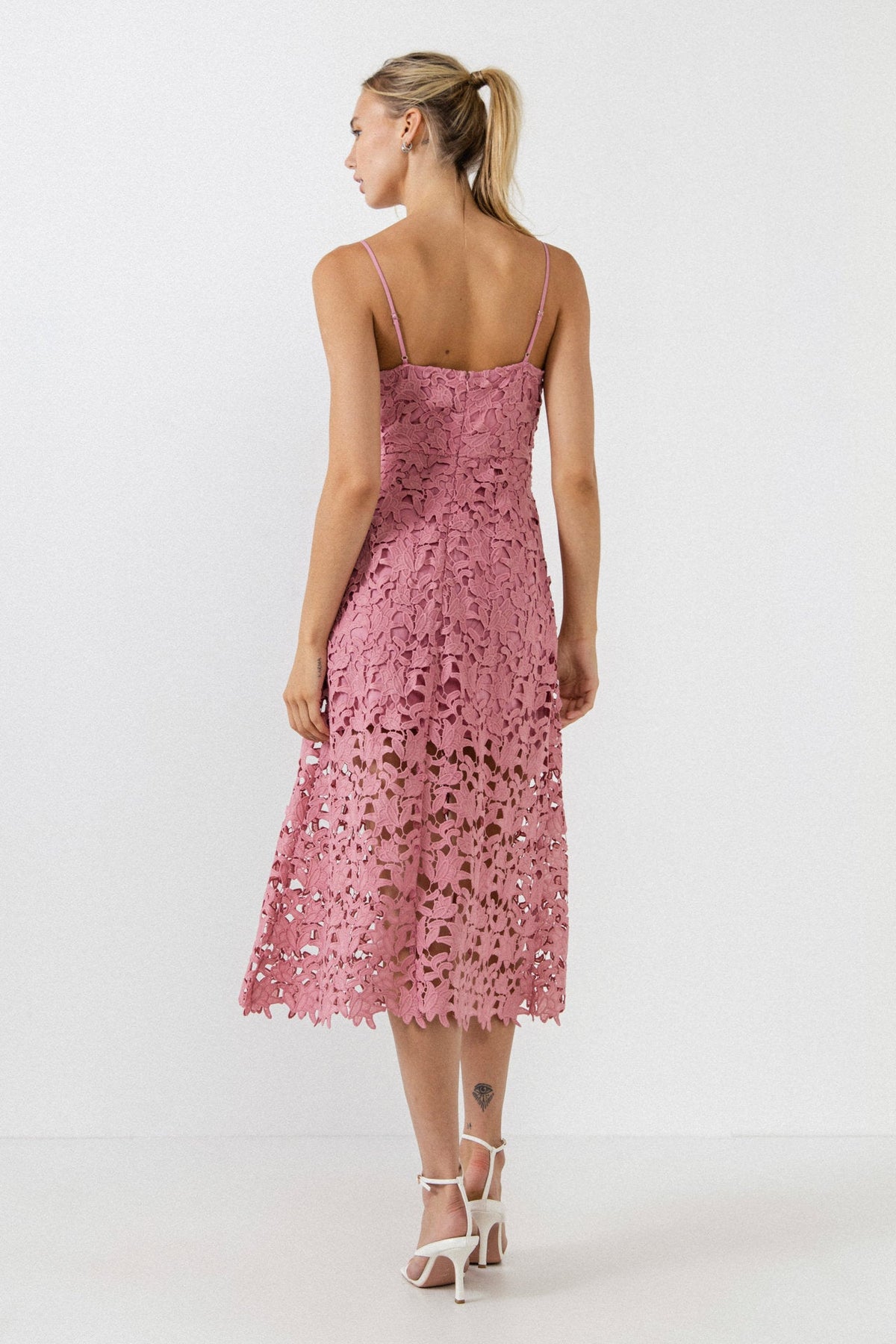 Endless Rose New | Lace Midi Dress
