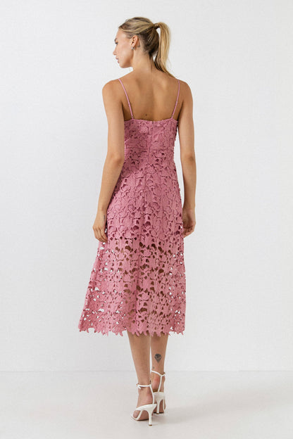 Endless Rose New | Lace Midi Dress