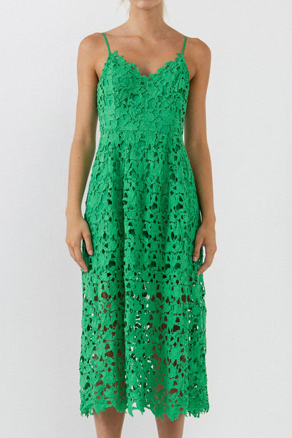 Endless Rose New | Lace Midi Dress