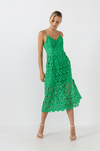 Endless Rose New | Lace Midi Dress