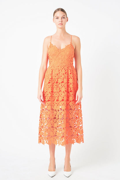 Endless Rose New | Lace Midi Dress