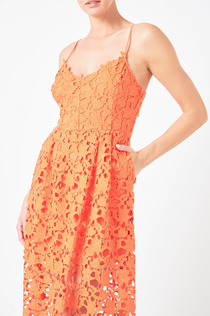 Endless Rose New | Lace Midi Dress