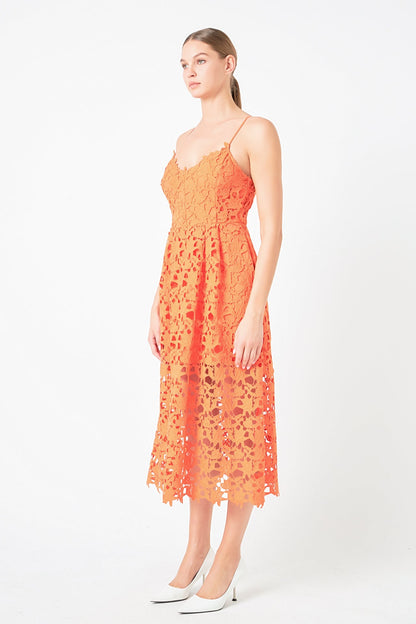 Endless Rose New | Lace Midi Dress