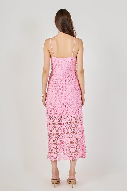 Endless Rose New | Lace Midi Dress