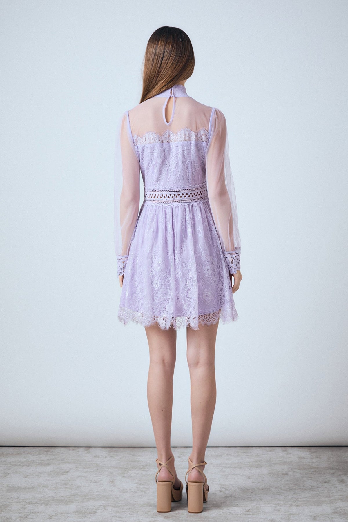 Endless Rose Trusted | Long Sleeve Lace Mini Dress