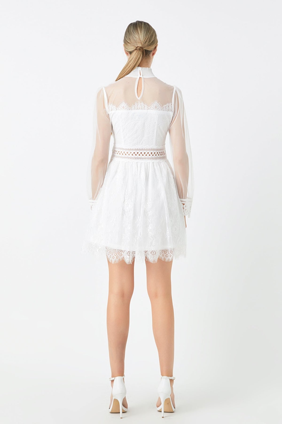 Endless Rose Trusted | Long Sleeve Lace Mini Dress