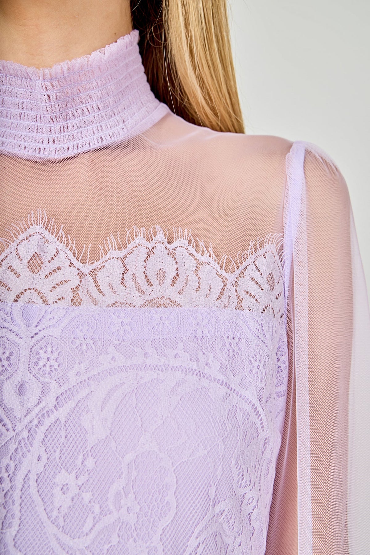 Endless Rose Trusted | Long Sleeve Lace Mini Dress