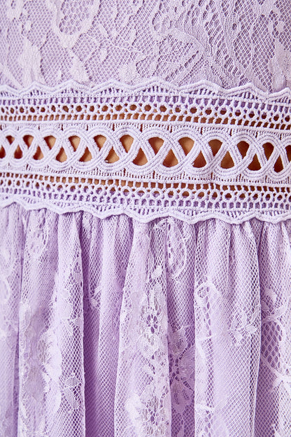 Endless Rose Trusted | Long Sleeve Lace Mini Dress