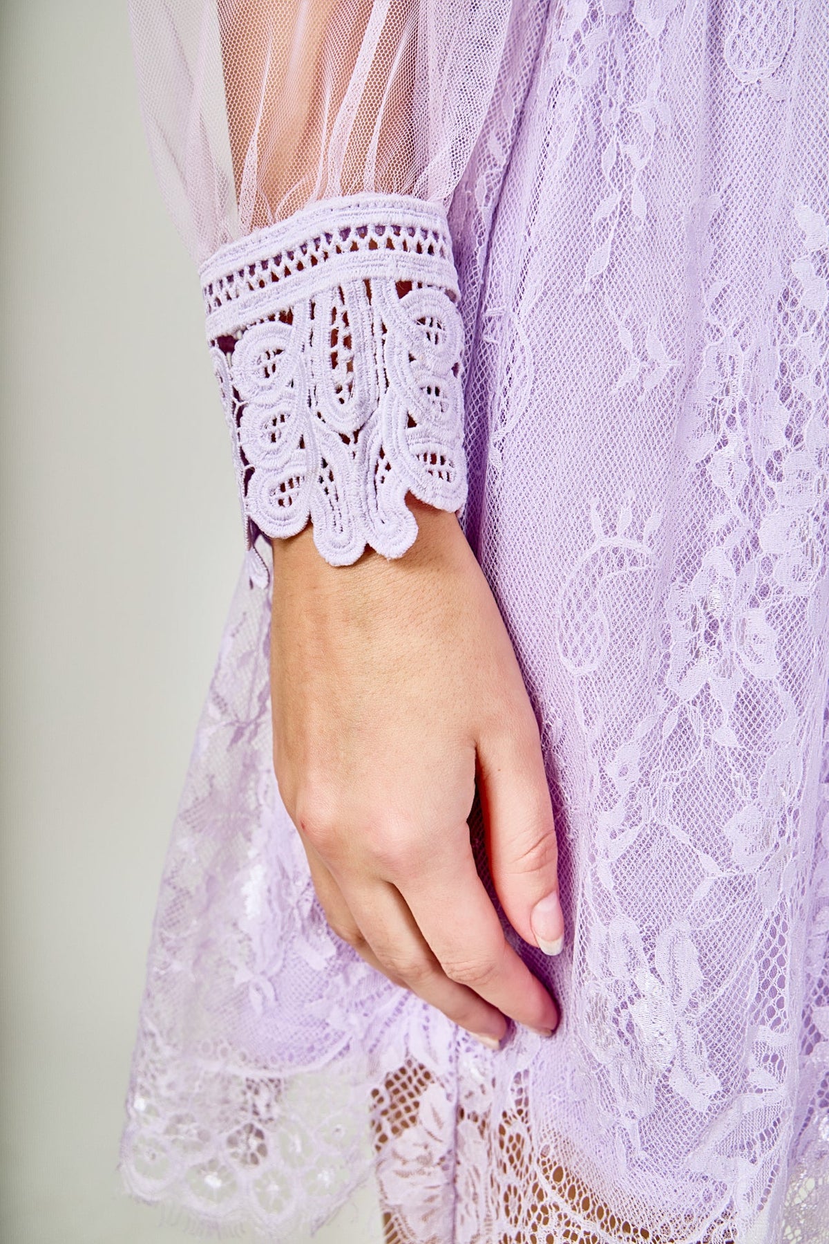 Endless Rose Trusted | Long Sleeve Lace Mini Dress