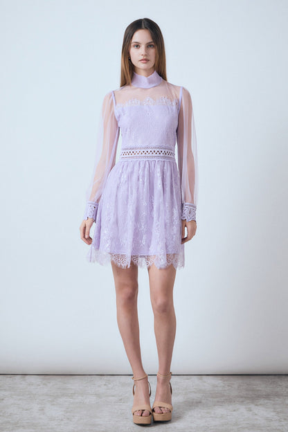 Endless Rose Trusted | Long Sleeve Lace Mini Dress