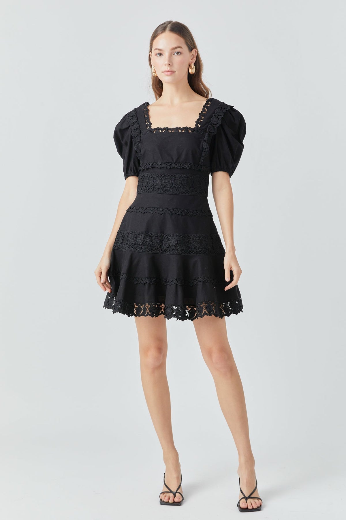 Endless Rose Discount | Lace Fit-and-Flare Mini Dress