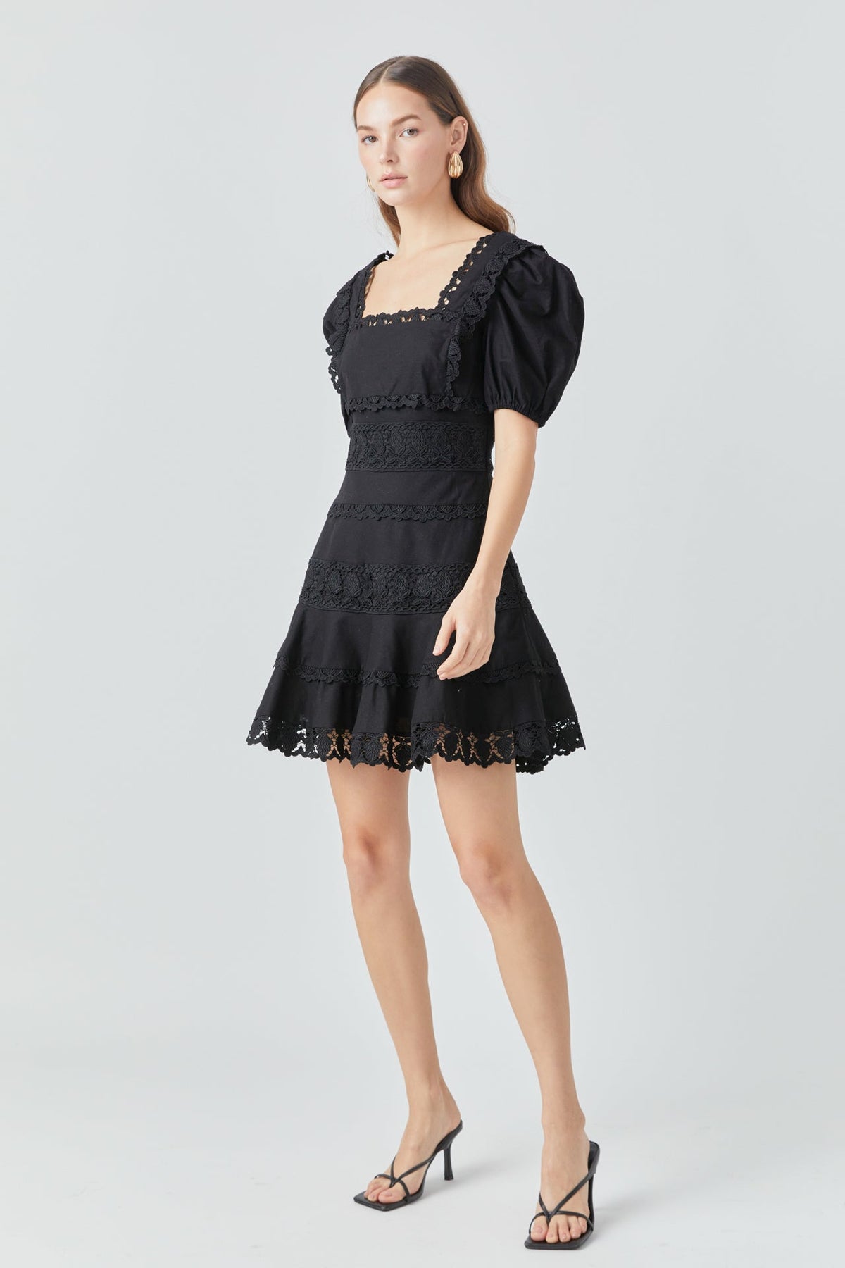Endless Rose Discount | Lace Fit-and-Flare Mini Dress