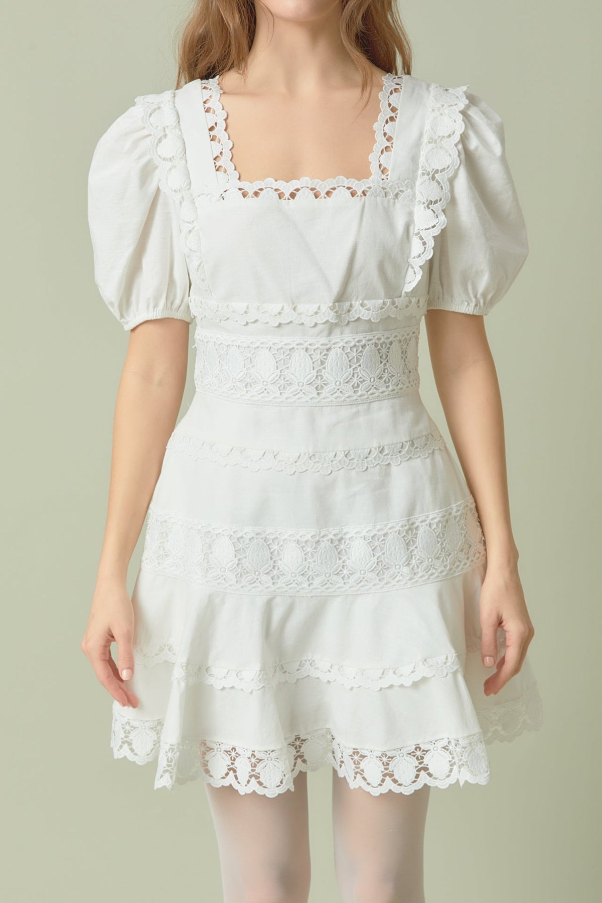 Endless Rose Discount | Lace Fit-and-Flare Mini Dress