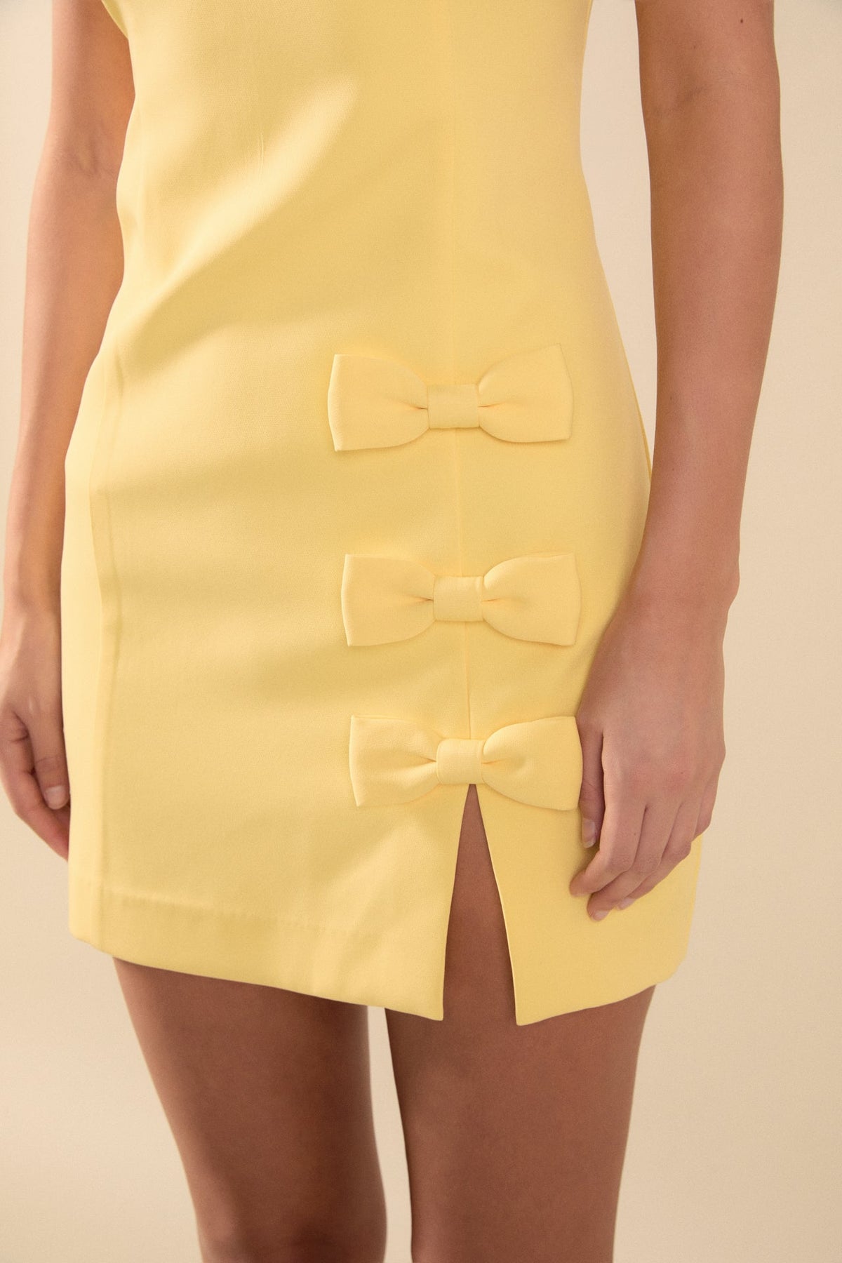 Endless Rose Recommended | Bow Slit Mini Dress