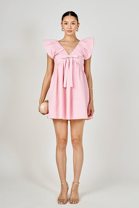 Endless Rose Best Seller | Sydney Combo Bow Mini Dress