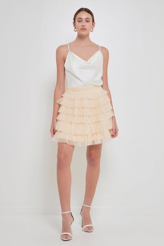 Endless Rose Top Pick | Tiered Tulle Mini Skirt