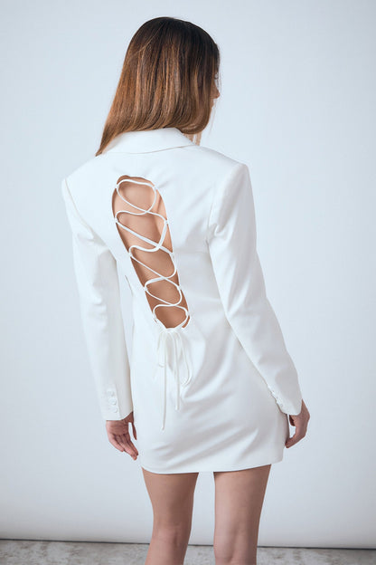 Endless Rose Customer Favorite | Collared Dress with Open Back Detail