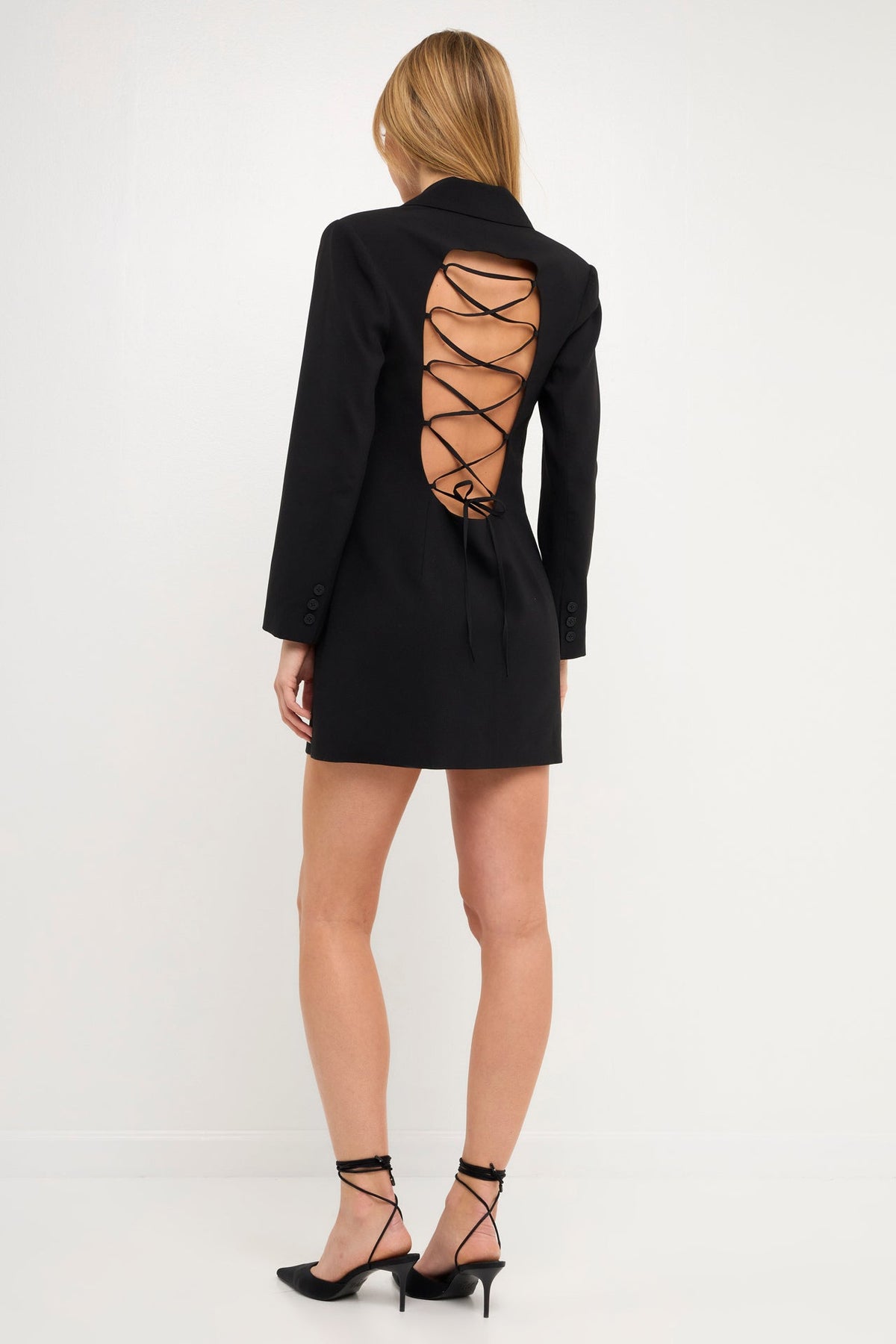 Endless Rose Customer Favorite | Collared Dress with Open Back Detail