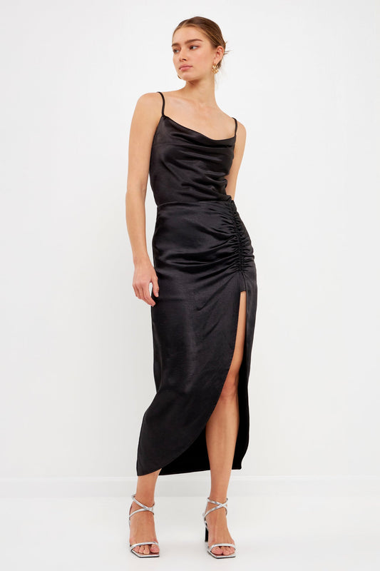Endless Rose Value | Front Slit Midi Skirt