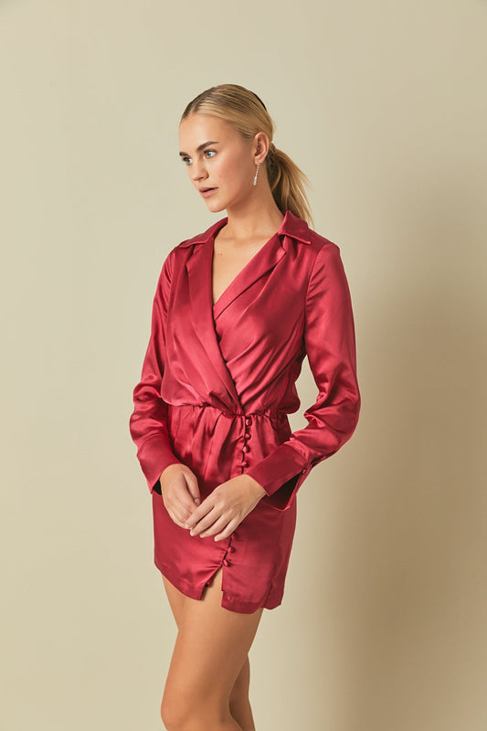 Endless Rose Best Price | Long Sleeve Satin Mini Dress