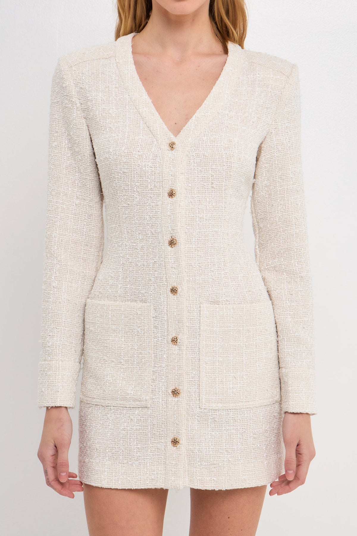 Endless Rose Signature | Textured Button Down Dress